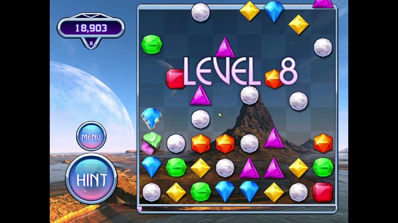 Bejeweled 2 Champions: Classic Mode Lvl1 - 19 Road To Twilight Mode