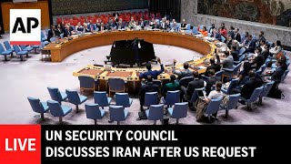 LIVE: UN Security Council holds emergency meeting on Iran after US request