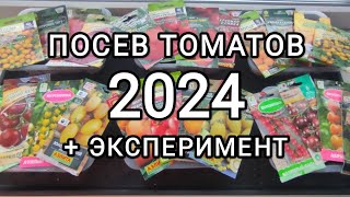 Посев 24 сортов томата🌱 Посев лука. + ЭКСПЕРИМЕНТ на огородный 2024 сезон😉