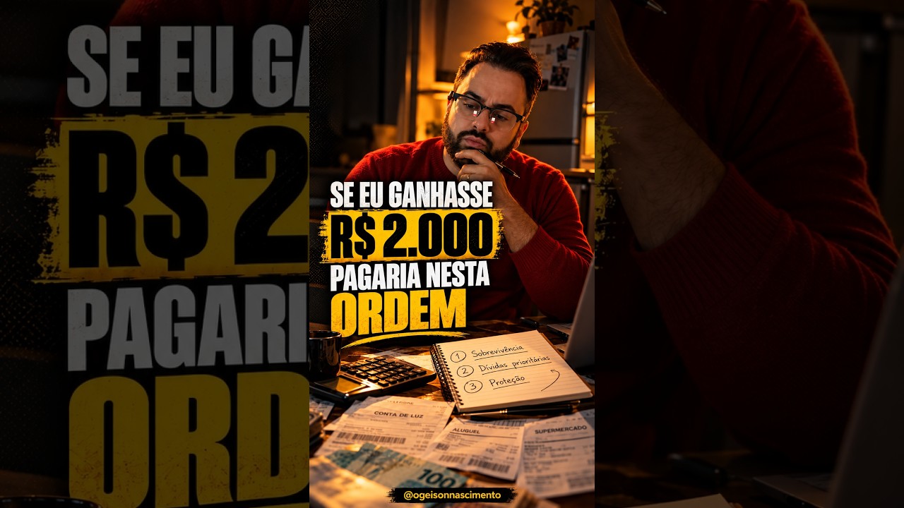 Como organizar um salário de R$ 2.000 na ordem certa