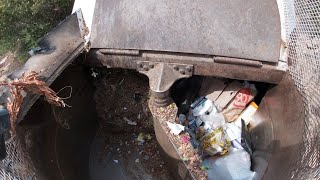 Hopper Video - Split Body Heil Rapid Rail Packing Yard Waste and Trash