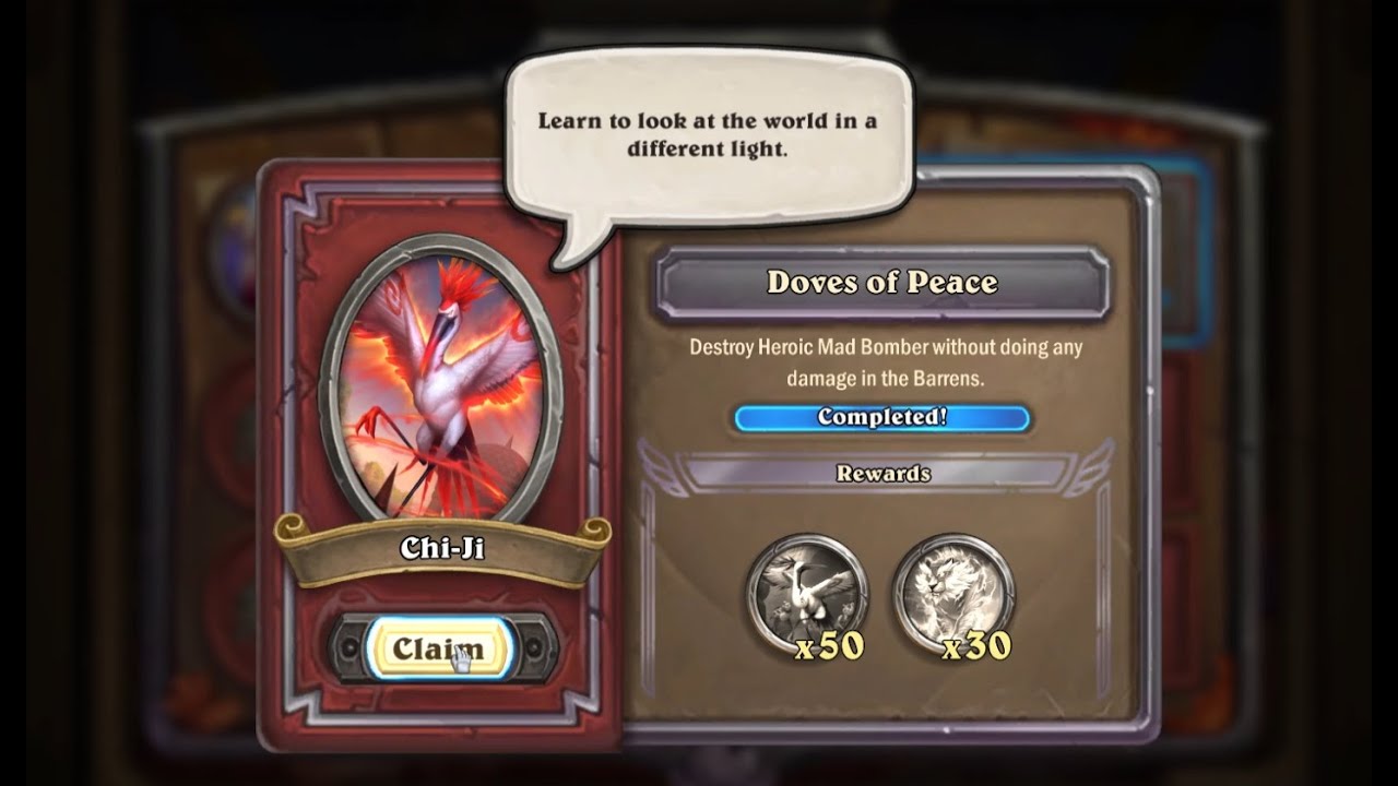 Chi-Ji Event Quest #3 : Doves of Peace : Hearthstone Mercenaries