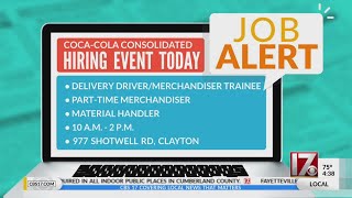 CBS 17 Job Alert - Coca-Cola Consolidated holds hiring event