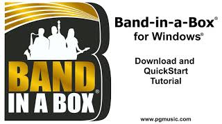 Band-in-a-Box® for Windows®: QuickStart - Accessing & Installing Band-in-a-Box®