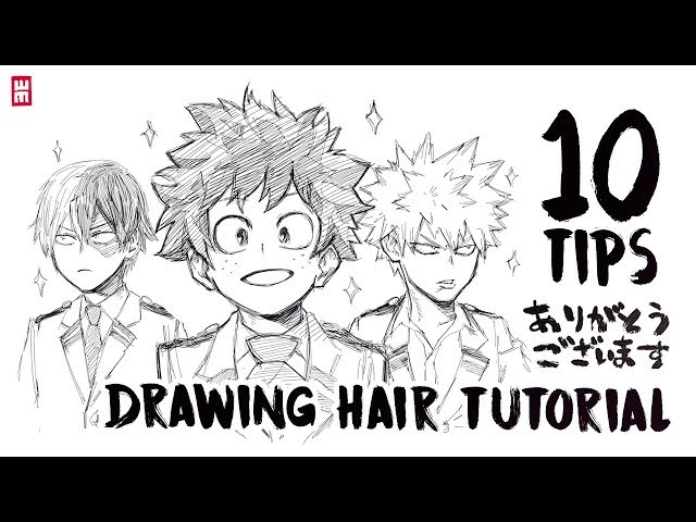 HOW TO DRAW ANIME STYLE HAIR by Miniuxtips - Make better art