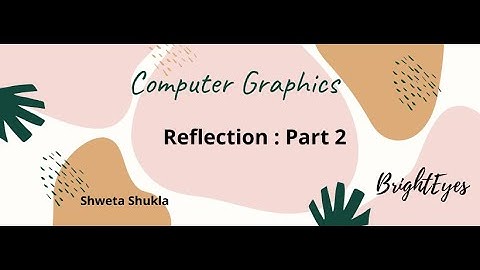 Reflection about a line(solved numerical also):Computer Graphics