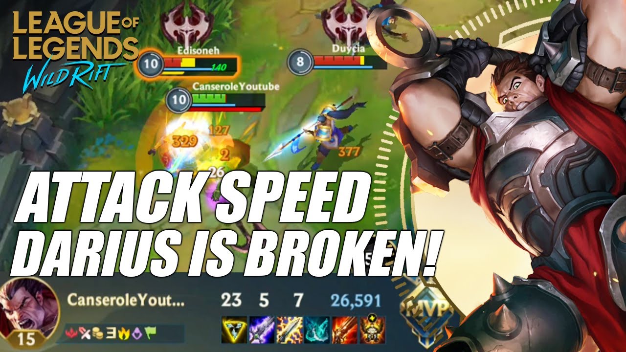 Darius Attack Speed is sooo BROKEN!!! YouTube