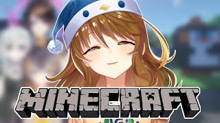 【Minecraft】Building 4 Penguin Statues! (World Server)【NIJISANJI / にじさんじ】