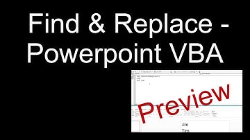 Powerpoint VBA - Find & Replace