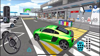 Green Audi A8 Park In Rest Area | 3D Driving Class Game - Best Android Gameplay screenshot 5