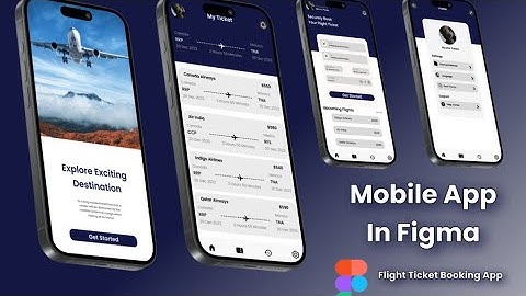 How to create an flight ticket booking app UI in Figma | Figma tutorial for beginner| UI&UX Design