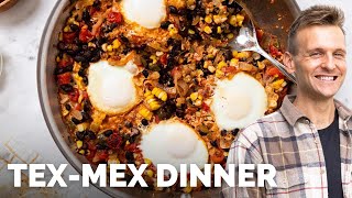 TexMex Spiced Skillet Dish | EASY weeknight dinner (or brunch/breakfast) idea!