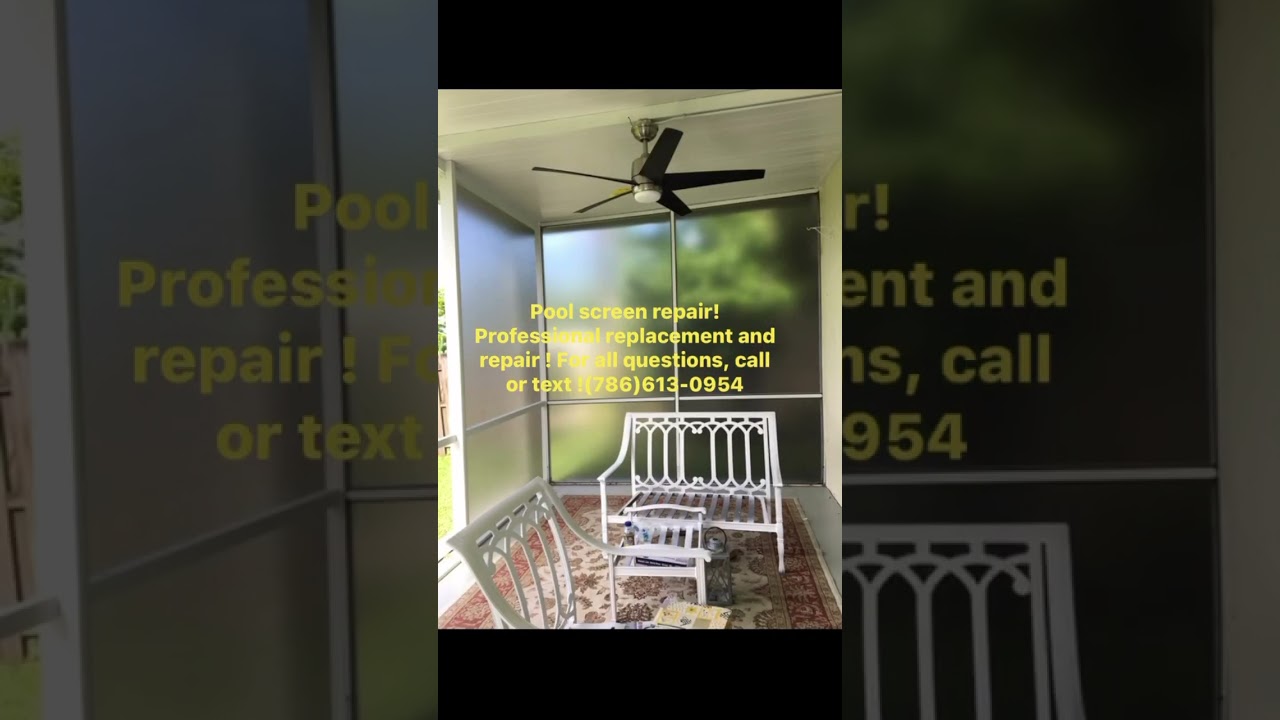 Pool screen repair!