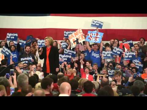 Hillary Clinton riles up the crowd talking about Syracuse basketball