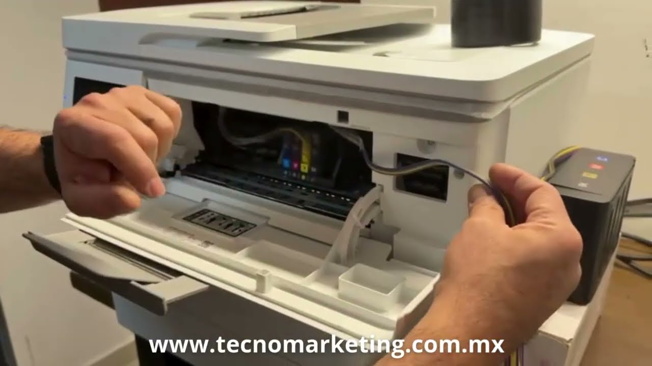 Instalacion Sistema de tinta Hp 9730 Equipos reprogramados Chipless
