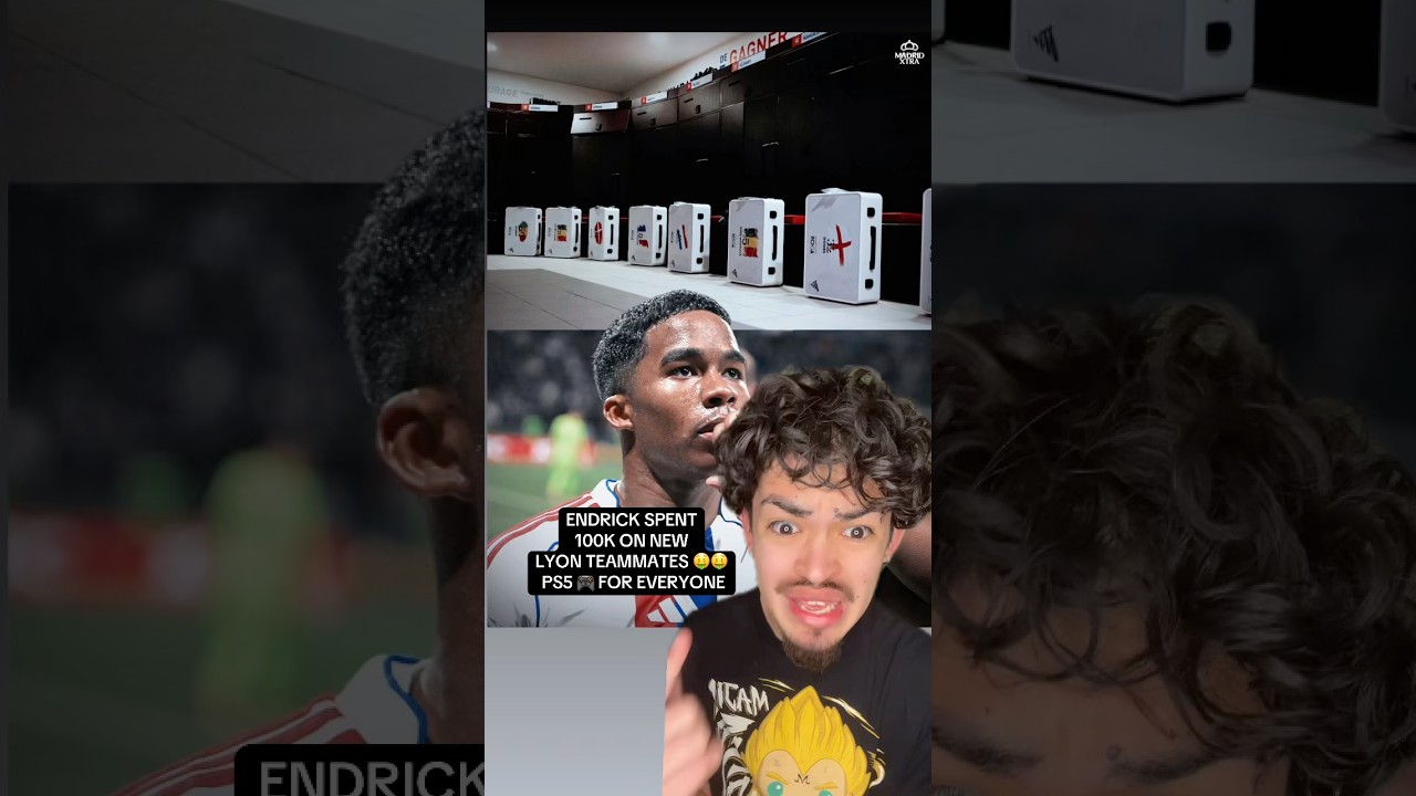 Endrick Spends 100K On PS5 🎮 For Lyon Teammates