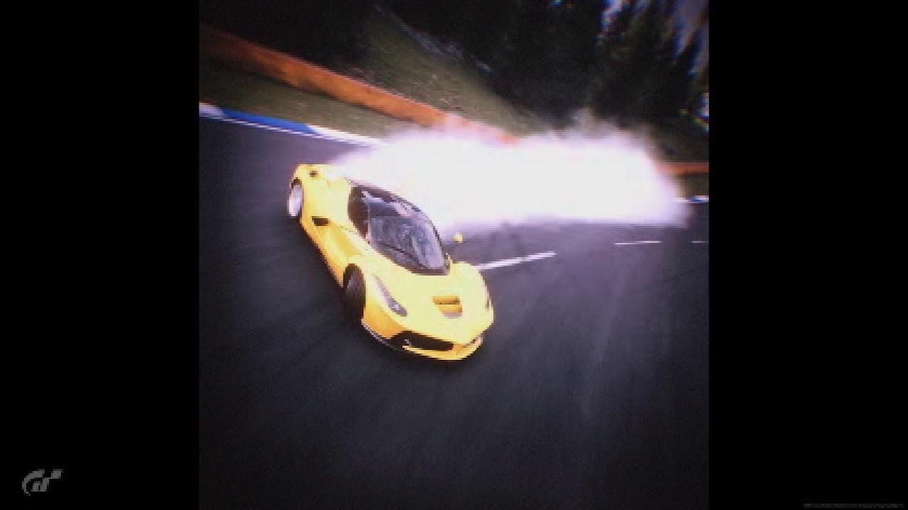 Drifting a Ferrari LaFerrari '13 to "Liminal Drifter" by Zachary Blystone | GT7