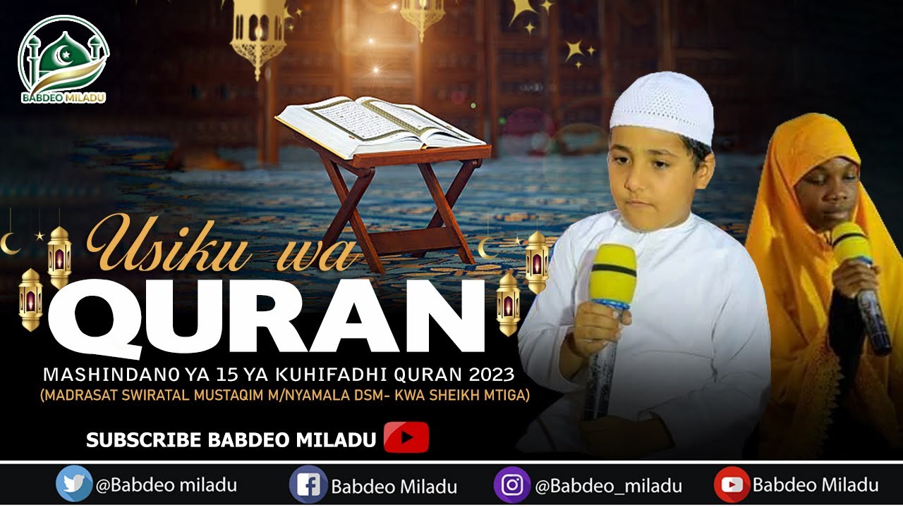 #LIVE 🔴 MASHINDANO YA QURAN YA 15 (USIKU WA QURAN) M/NYAMALA DSM 2023