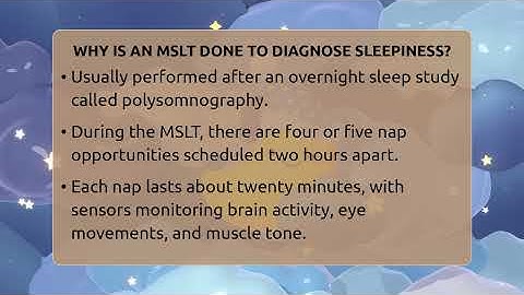 Why Is An MSLT Done To Diagnose Sleepiness? - Sleep Apnea Support Network