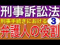 [刑事訴訟法]刑事手続における弁護人の役割について第3弾
