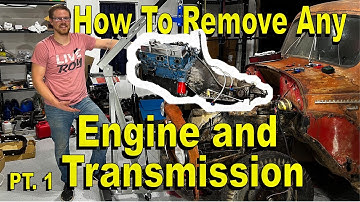 How To Remove Engine And Transmission Together Part 1 | Irrational International
