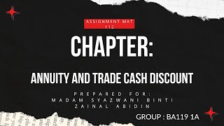 ASSIGNMENT MAT 112