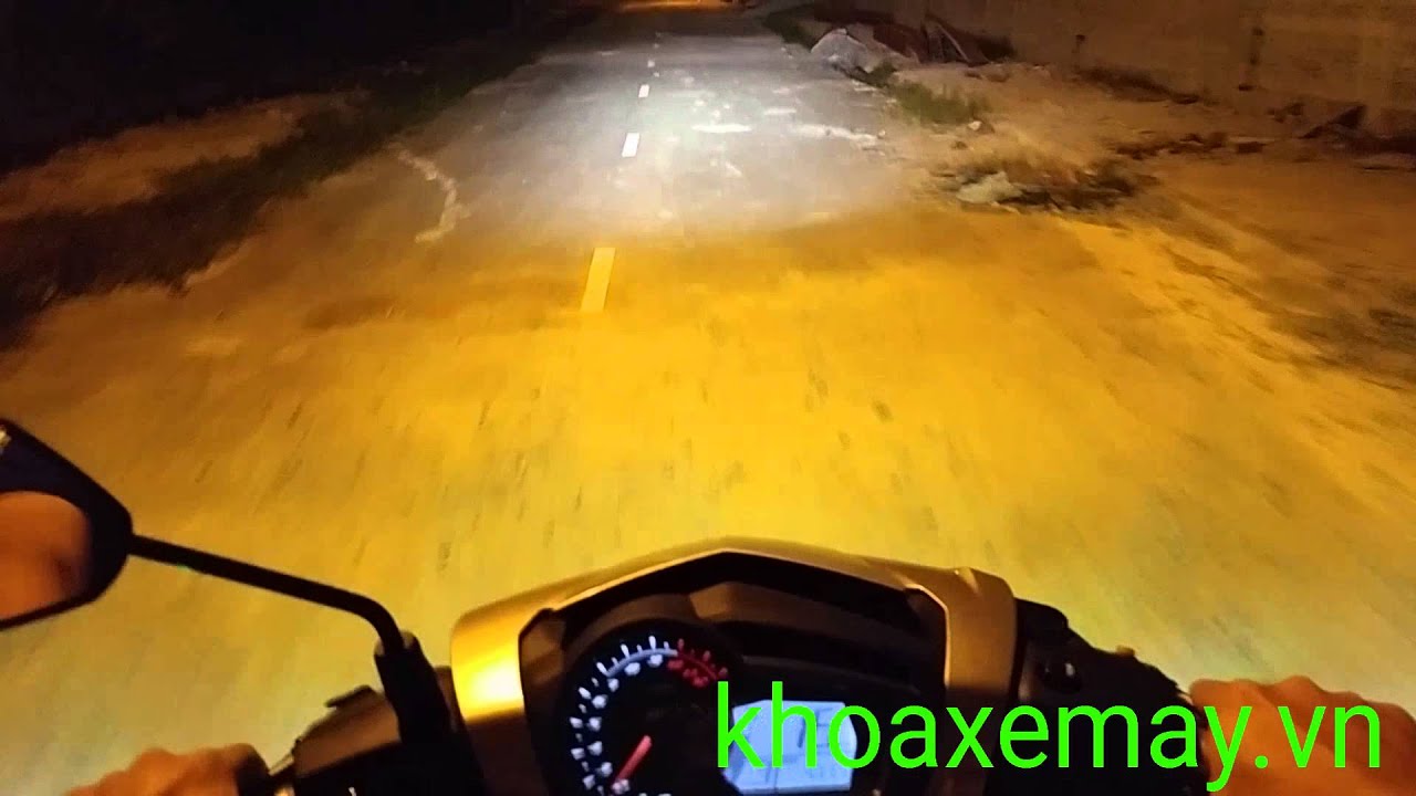 Test ánh sáng đèn pha Led Cree MTG2