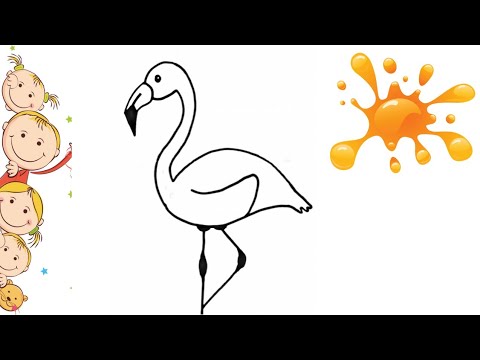 Video: Flamingo Qanday Chiziladi