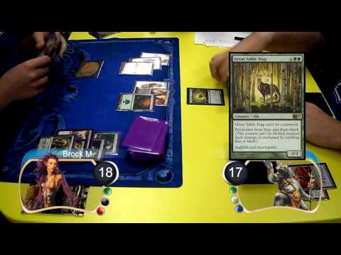 "Magic The Gathering" Gameplay (Jund Vs Bant Game ...