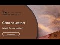 Genuine leather what is genuine leather  steel horse leather