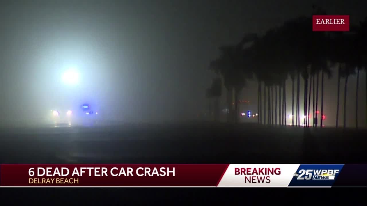 Six dead after rollover crash in Delray Beach - YouTube