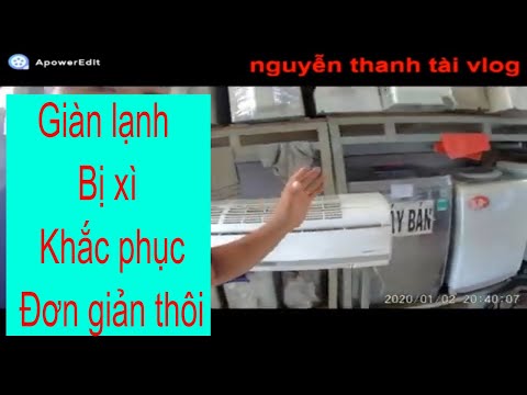 Video cách xử lý giàn lạnh thủng - youtube
