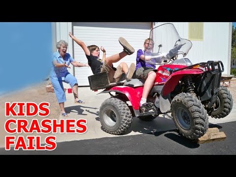 Kids&rsquo; crashes on Mini Quad (ATV) 2017