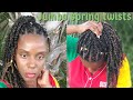 How to :Spring Twist / Hair Tutorial on Natural Hair/ Crochet Method, Quick easy method.