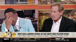 Celebrity FIRST TAKE | Skip Bayless has LeBron James as 9th-best NBA player ever?! - Stephen A. Smith reacts Net Worth
