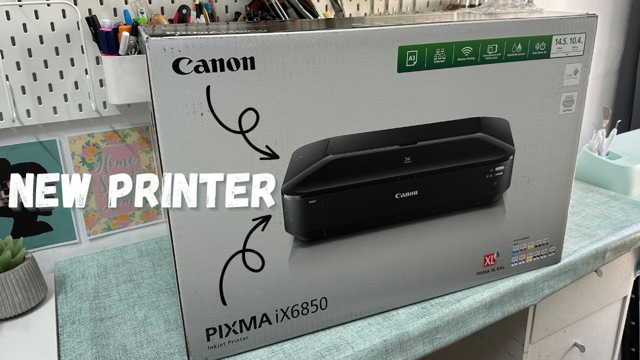 Canon Pixma Ix6850 printer, unboxing, setting and testing | Small Diaries Vlog