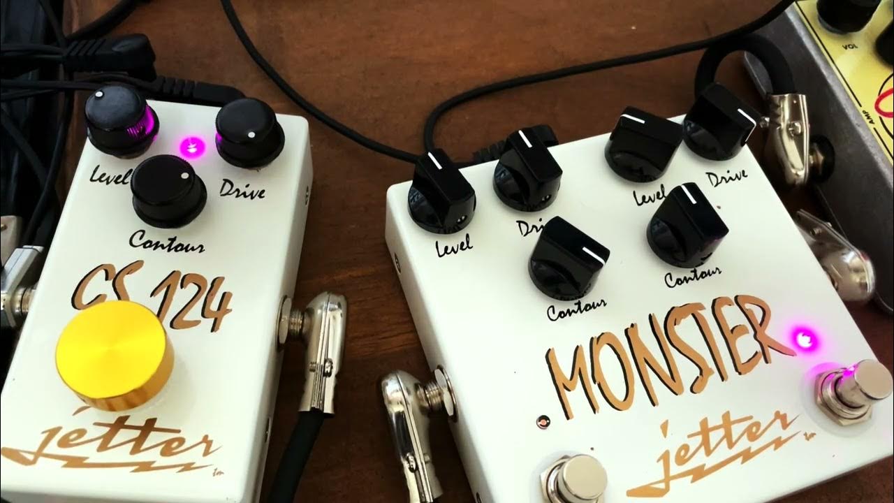 Jetter GS 124 and Monster Overdrive Pedals with Les Paul and Quilter