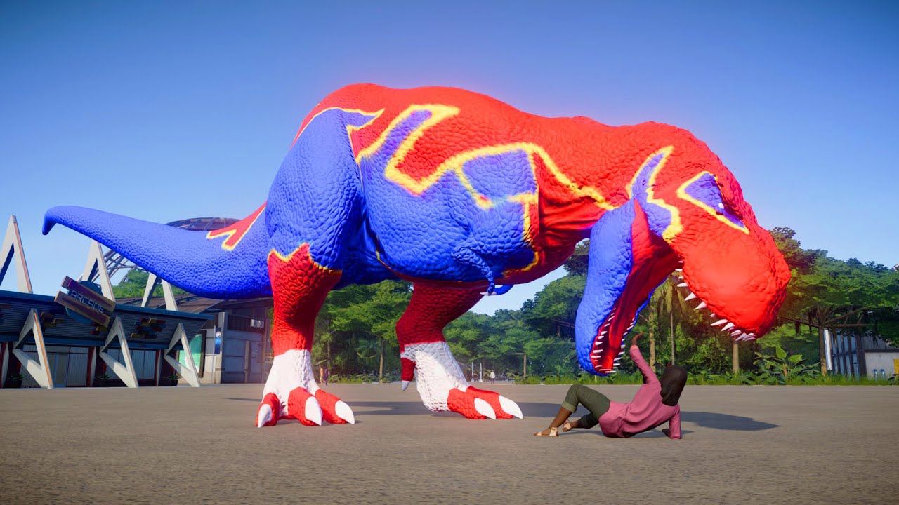 ⚡🦖 Ultimate Dino Clash! Black Adam T-Rex vs. Venom Godzilla vs. Flash Chomper! 💥🌪️🔥