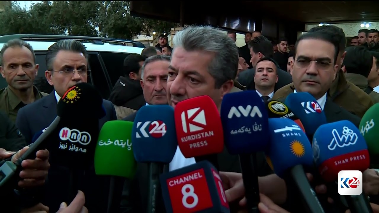 کۆنفڕانسی ڕۆژنامەوانی سەرۆک وەزیران مەسرور بارزانی  لە پرسەی شەهید وڵات تاهیر