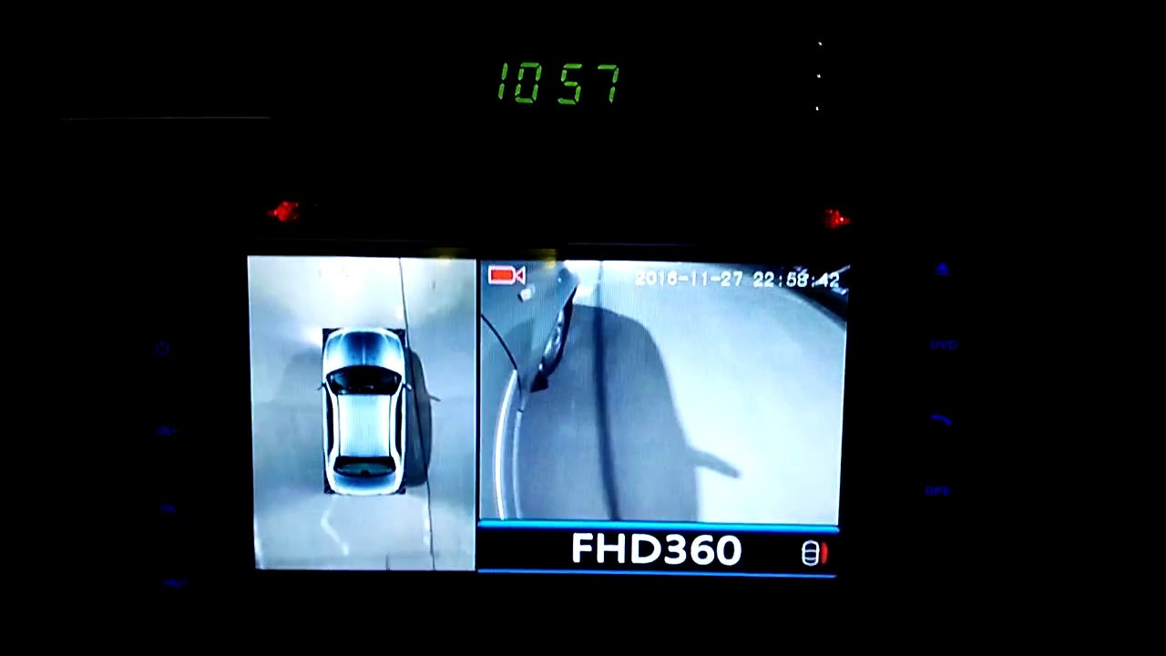 360 degree panoramic view driving and parking aid car camera system 4 channels FHD 1080P