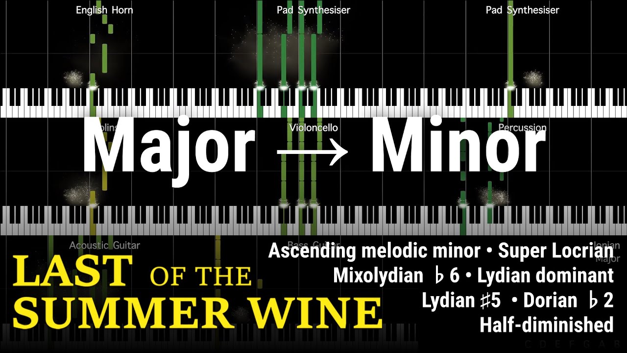 Last of the Summer Wine theme Modes of the Melodic Minor Scale YouTube