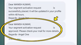 Your segment activation request is approved Please check your mail for more details