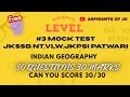 Indian Geography Mock Test | 30 Important MCQs for JKSSB NT JKSI VLW PATWARI