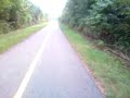 Riding on the New Part of the Hockhocking Adena Bikeway in Athens, Ohio