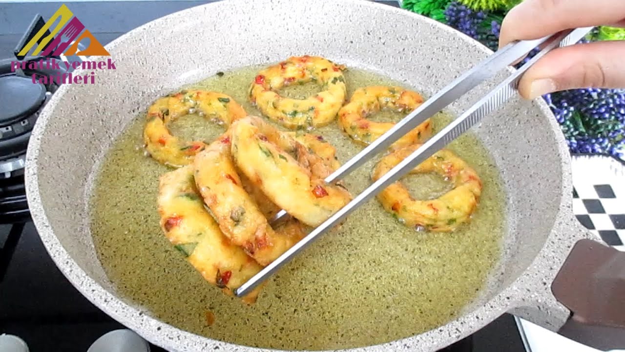 PATATES hiç bu kadar LEZZETLİ olmamıştı ???? Alışkanlık yapacak PATATES halkaları ????Hızlı ve Kolay Tarif