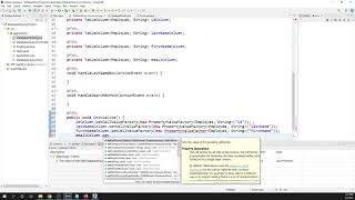 Linking The Tableview And Observablelist