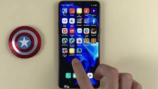 How to change 4x6 5x6 home screen app layout on OPPO F7 Android 10 screenshot 4