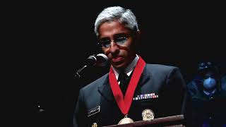 U.S. Surgeon General Dr. Vivek Murthy becomes emotional as he speaks about the shooting in Buffalo.