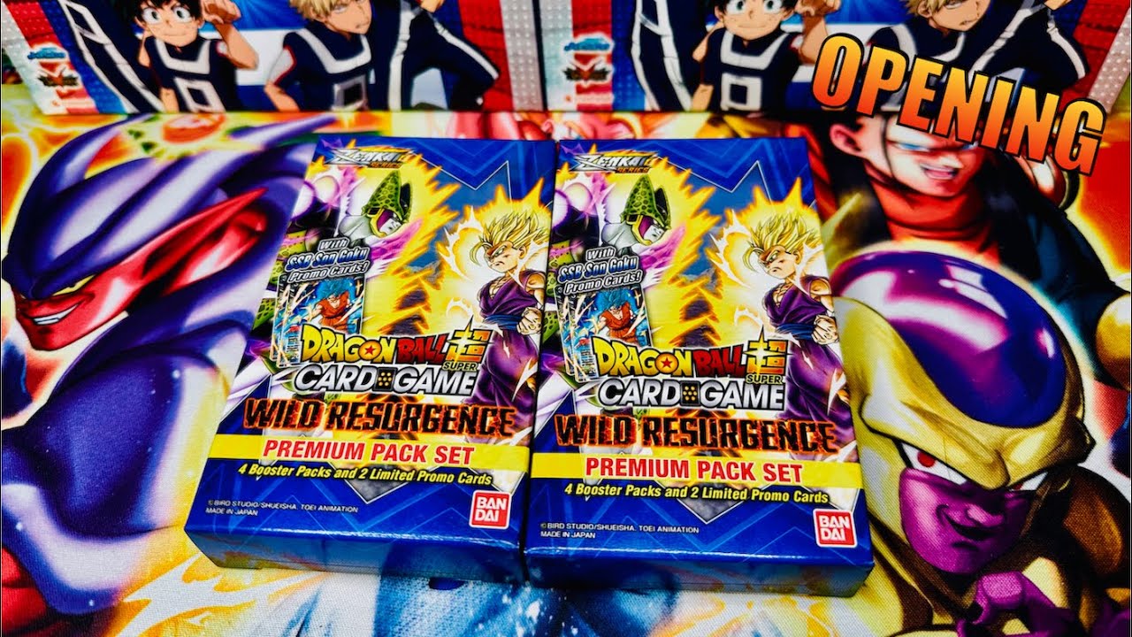 Dragon Ball Super Wild Resurgence Premium Packs Unboxing!