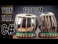 Teen taal 120 bpm on tabla with tanpura  c scale  for raag singing   best on internet